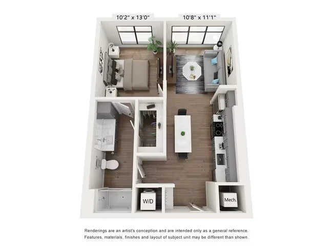 A1 -  Essential 1442 floor plan